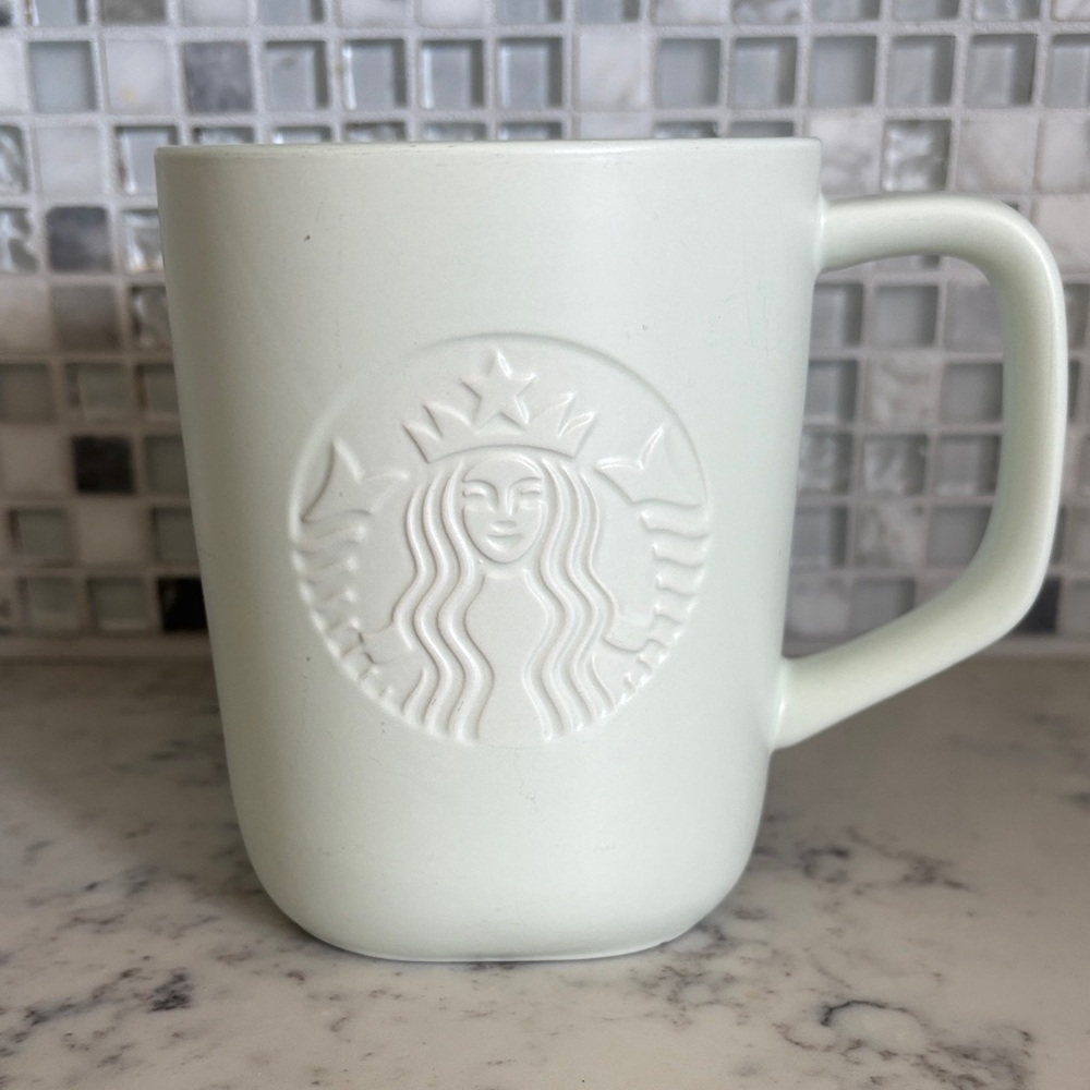 Starbucks NEW one of a few Embossed Logo Mug